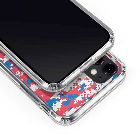 NBA Philadelphia 76ers Red Digi Camo iPhone 11 Clear Case