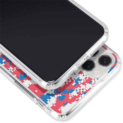 NBA Philadelphia 76ers Red Digi Camo iPhone 11 Pro Clear Case