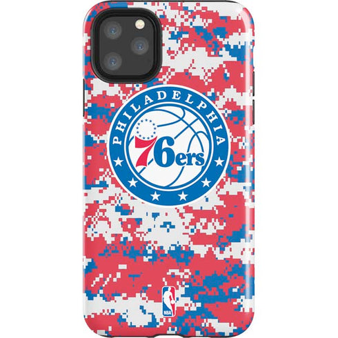 NBA Philadelphia 76ers Red Digi Camo iPhone 11 Pro Max Impact Case