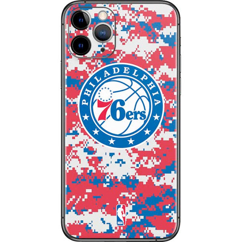 NBA Philadelphia 76ers Red Digi Camo iPhone 11 Pro Skin