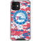 NBA Philadelphia 76ers Red Digi Camo iPhone 12 Clear Case