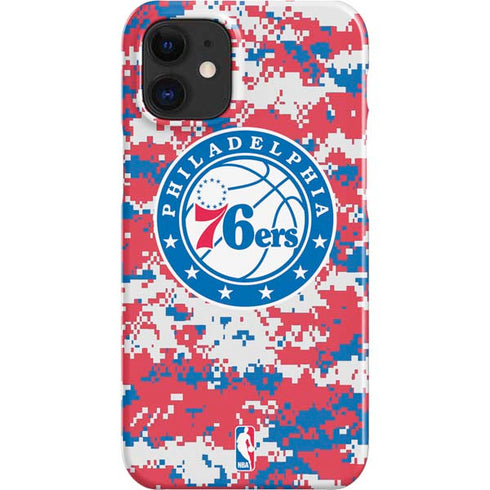 NBA Philadelphia 76ers Red Digi Camo iPhone 12 Mini Lite Case