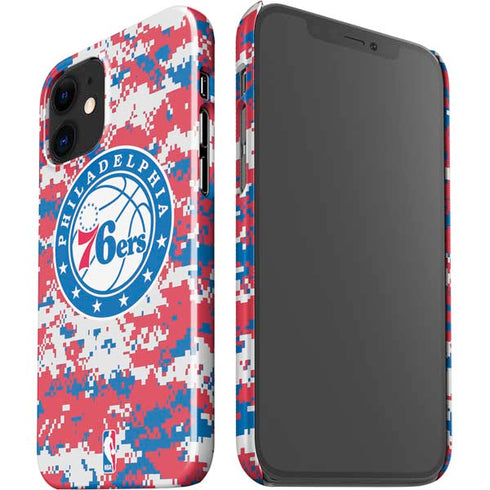 NBA Philadelphia 76ers Red Digi Camo iPhone 12 Mini Lite Case
