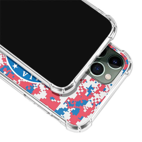 NBA Philadelphia 76ers Red Digi Camo iPhone 12 Pro Max Clear Case