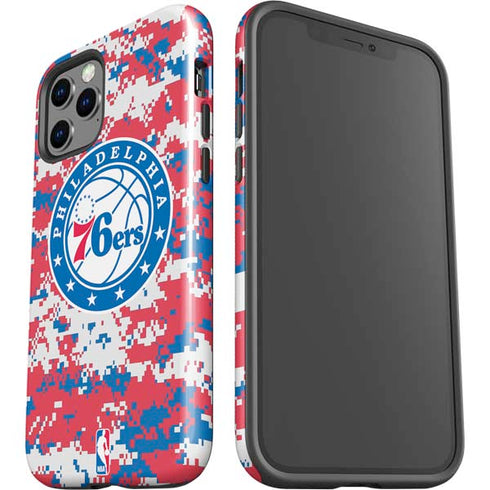 NBA Philadelphia 76ers Red Digi Camo iPhone 12 Pro Max Impact Case