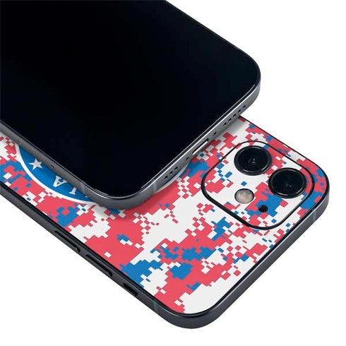 NBA Philadelphia 76ers Red Digi Camo iPhone 12 Skin