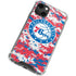 NBA Philadelphia 76ers Red Digi Camo iPhone 13 Mini Clear Case