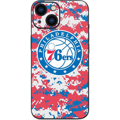 NBA Philadelphia 76ers Red Digi Camo iPhone 13 Mini Skin