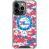 NBA Philadelphia 76ers Red Digi Camo iPhone 13 Pro Clear Case
