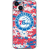 NBA Philadelphia 76ers Red Digi Camo iPhone 15 Plus Skin