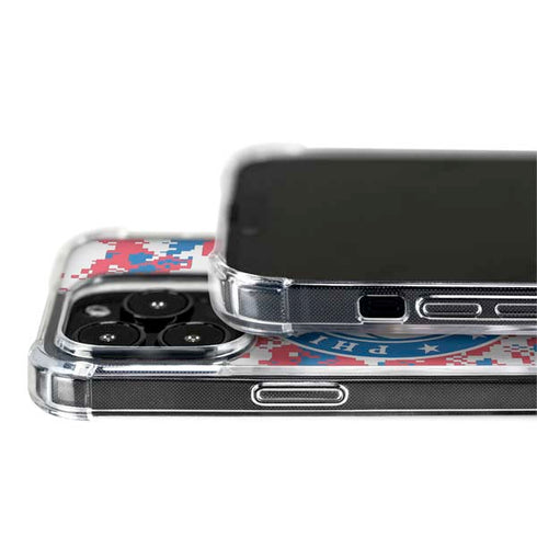 NBA Philadelphia 76ers Red Digi Camo iPhone 14 Pro MagSafe Case