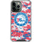 NBA Philadelphia 76ers Red Digi Camo iPhone 14 Pro Max Clear Case