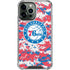 NBA Philadelphia 76ers Red Digi Camo iPhone 14 Pro Max Clear Case