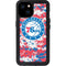 NBA Philadelphia 76ers Red Digi Camo iPhone 15 Plus Waterproof Case