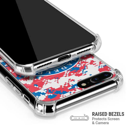 NBA Philadelphia 76ers Red Digi Camo iPhone 7/8 Plus Clear Case