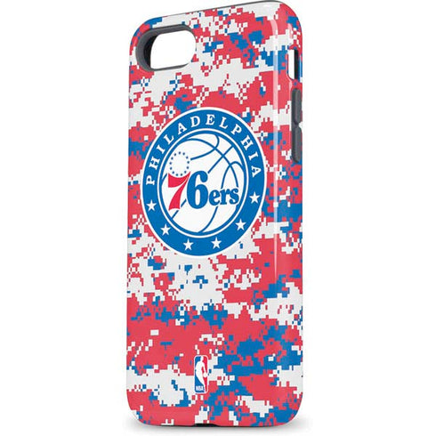 NBA Philadelphia 76ers Red Digi Camo iPhone 7 Pro Case