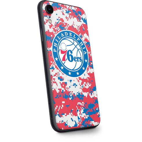 NBA Philadelphia 76ers Red Digi Camo iPhone XR Skin