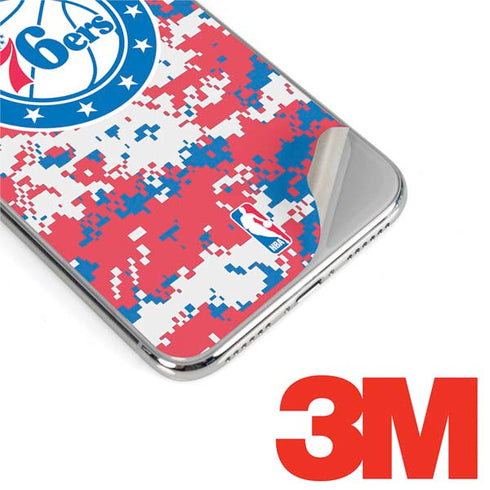 NBA Philadelphia 76ers Red Digi Camo iPhone XS Skin