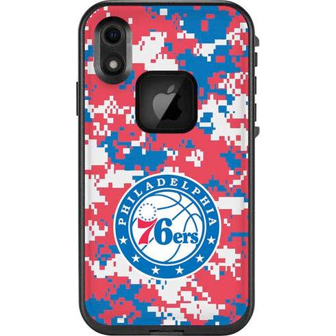 NBA Philadelphia 76ers Red Digi Camo LifeProof Fre iPhone Skin