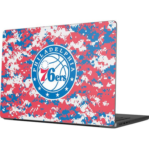 NBA Philadelphia 76ers Red Digi Camo MacBook Pro 14in (2021-24) Skin