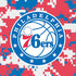 NBA Philadelphia 76ers Red Digi Camo Moto E5 Play Skin
