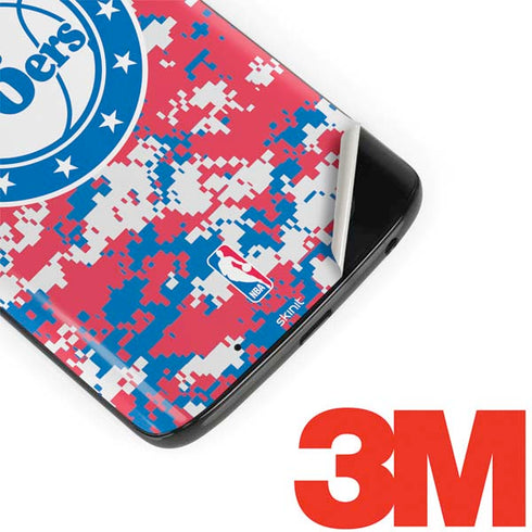 NBA Philadelphia 76ers Red Digi Camo Moto G6 Skin