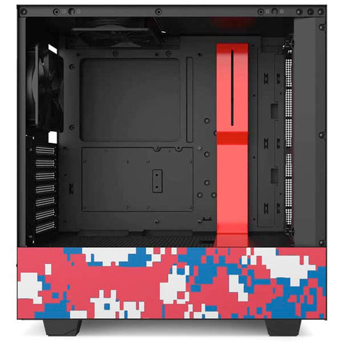 NBA Philadelphia 76ers Red Digi Camo NZXT H510 Compact ATX Mid-Tower Case Skin