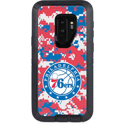 NBA Philadelphia 76ers Red Digi Camo Otterbox Defender Galaxy Skin