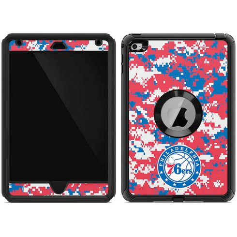 NBA Philadelphia 76ers Red Digi Camo Otterbox Defender iPad Skin