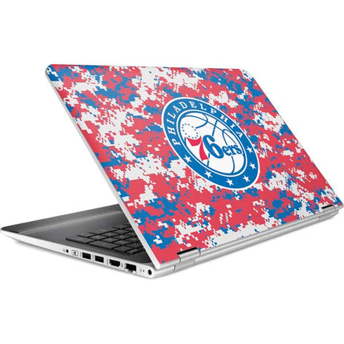 NBA Philadelphia 76ers Red Digi Camo HP Pavilion Skin