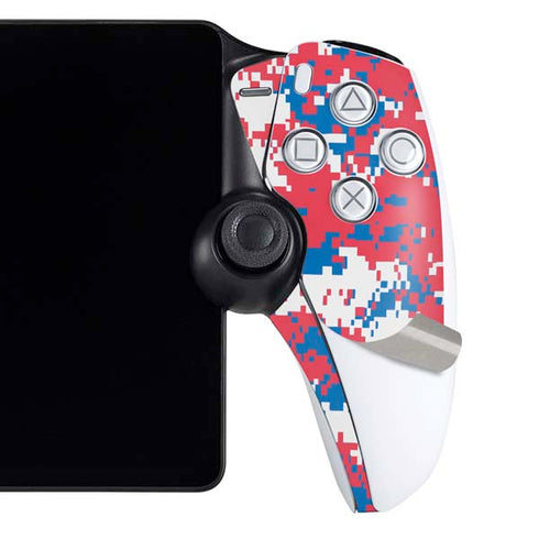 NBA Philadelphia 76ers Red Digi Camo PlayStation Portal Remote Player Skin