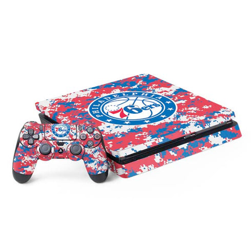 NBA Philadelphia 76ers Red Digi Camo PS4 Slim Bundle Skin