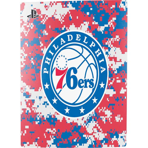NBA Philadelphia 76ers Red Digi Camo PS5 Console Skin