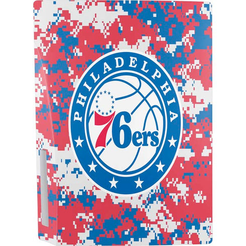 NBA Philadelphia 76ers Red Digi Camo PS5 Console Skin