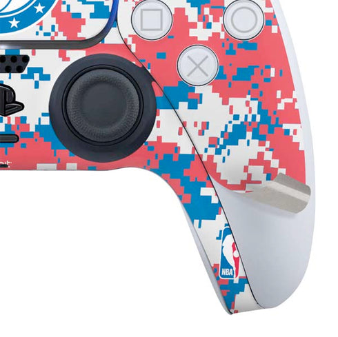 NBA Philadelphia 76ers Red Digi Camo PS5 Slim Digital Edition Bundle Skin
