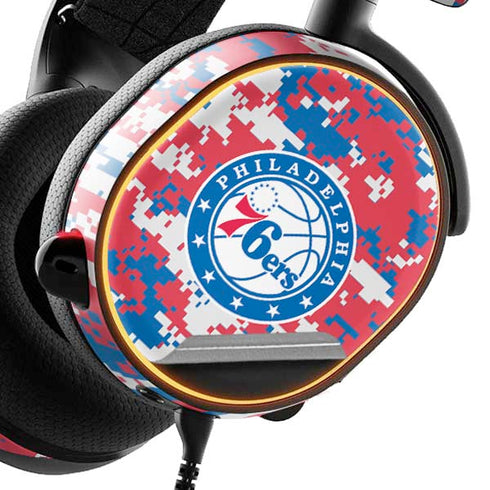 NBA Philadelphia 76ers Red Digi Camo SteelSeries Arctis 5 Skin