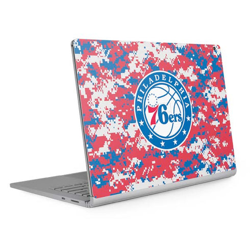 NBA Philadelphia 76ers Red Digi Camo Surface Book 2 13.5in Skin