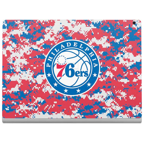 NBA Philadelphia 76ers Red Digi Camo Surface Book 2 13.5in Skin