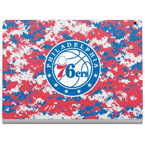 NBA Philadelphia 76ers Red Digi Camo Surface Book 2 15in Skin