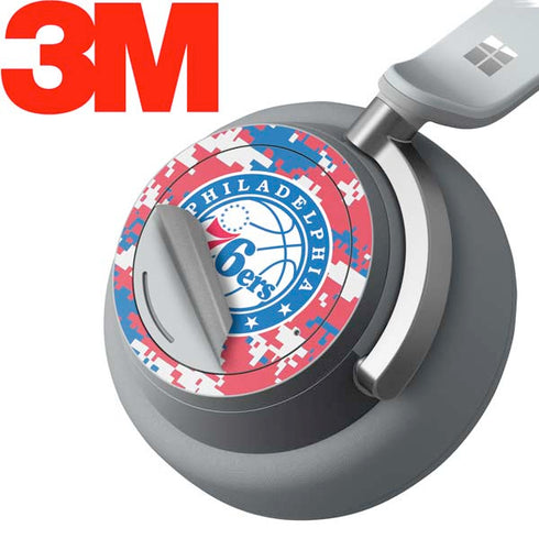 NBA Philadelphia 76ers Red Digi Camo Surface Headphones Skin