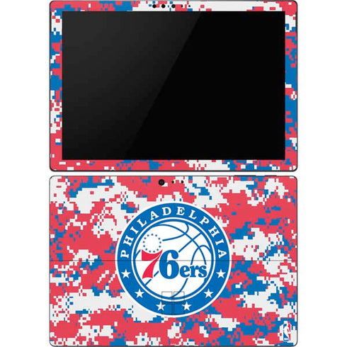 NBA Philadelphia 76ers Red Digi Camo Surface Pro 6 Skin