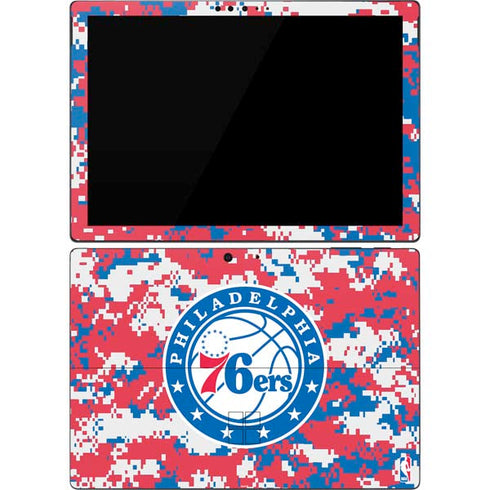NBA Philadelphia 76ers Red Digi Camo Surface Pro 7 Skin