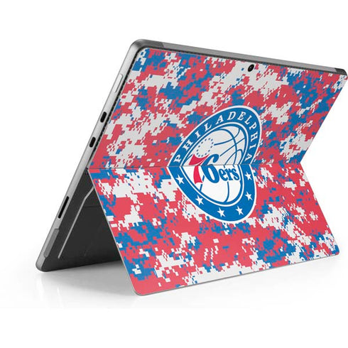 NBA Philadelphia 76ers Red Digi Camo Surface Pro 8 Skin