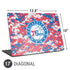 NBA Philadelphia 76ers Red Digi Camo Universal Laptop 17in (13.8 x 10in) Skin