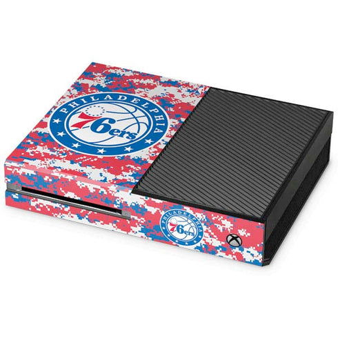 NBA Philadelphia 76ers Red Digi Camo Xbox One Console Skin