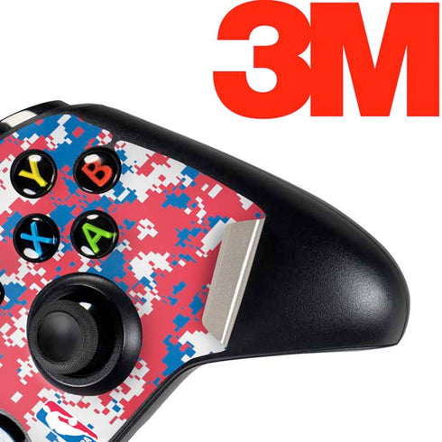 NBA Philadelphia 76ers Red Digi Camo Xbox One Controller Skin