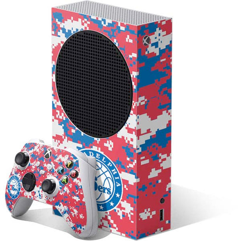 NBA Philadelphia 76ers Red Digi Camo Xbox Series S Skins