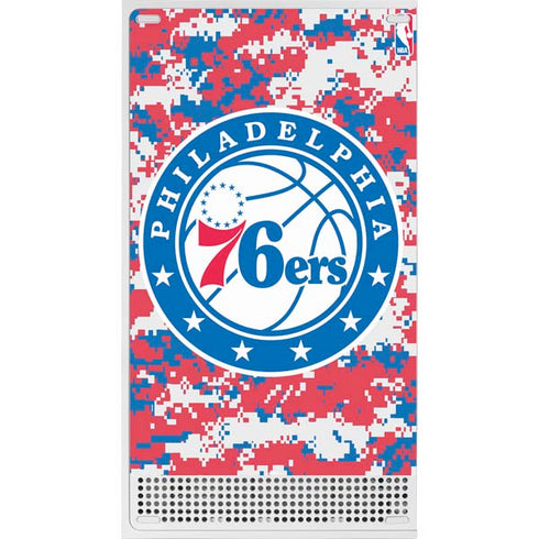 NBA Philadelphia 76ers Red Digi Camo Xbox Series S Console Skin