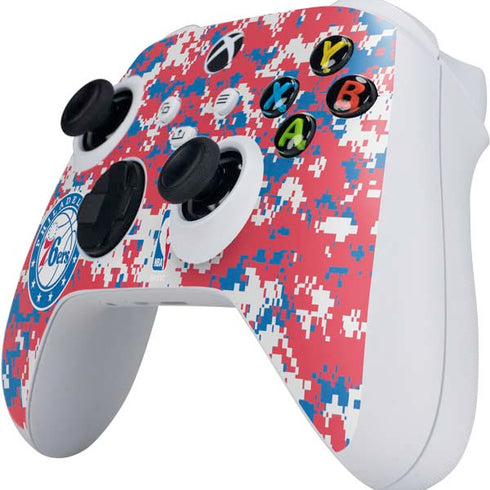 NBA Philadelphia 76ers Red Digi Camo Xbox Series S Controller Skin