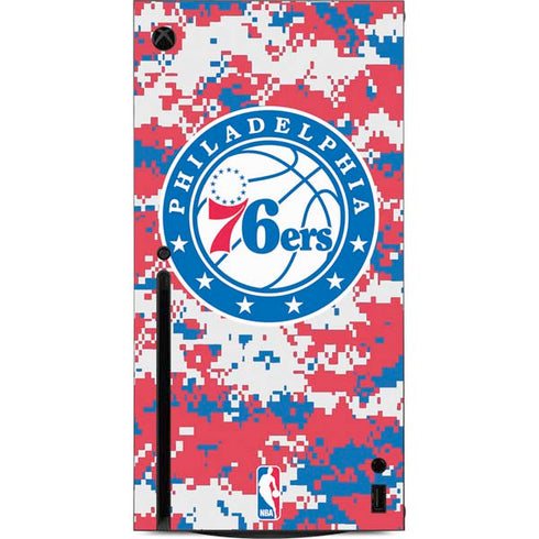 NBA Philadelphia 76ers Red Digi Camo Xbox Series X Console Skin